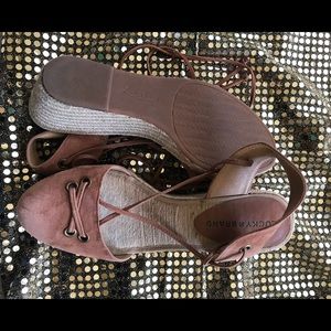 Lucky Brand Lace Up Espadrilles!